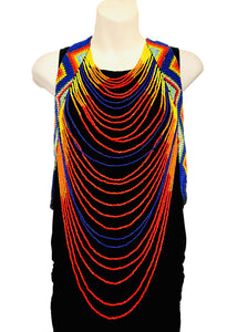 Large Beaded Necklace - Multicolours