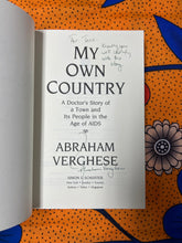 Load image into Gallery viewer, My Own Country by Abraham Verghese