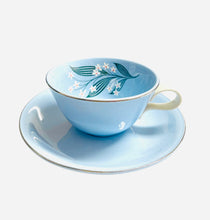 Load image into Gallery viewer, Mid Century Homer Loughlin Skytone Stardust - Teacup & Saucer