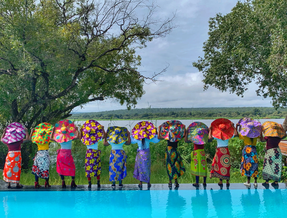 Chitenge Sun Hats Of Happiness Zambezi Joy Society