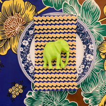 Load image into Gallery viewer, Green Elephant Napkin Rings - Ring Set