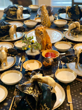 Load image into Gallery viewer, Black & Gold: Flower Power - Tablecloth