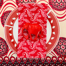Load image into Gallery viewer, Red Elephant Napkin Rings - Ring Set