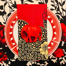 Load image into Gallery viewer, Red Elephant Napkin Rings - Ring Set