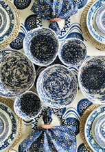 Load image into Gallery viewer, Blue Chitenge Cheer Bowls