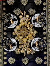Load image into Gallery viewer, Black & Gold: Stars - Tablecloth