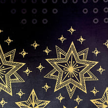Load image into Gallery viewer, Black & Gold: Stars - Tablecloth