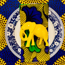 Load image into Gallery viewer, Yellow Elephant Napkin Rings - Ring Set