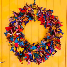 Load image into Gallery viewer, Holiday Chitenge Wreaths