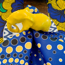 Load image into Gallery viewer, Yellow Elephant Napkin Rings - Ring Set