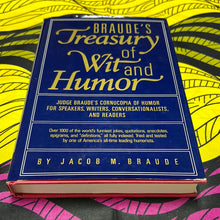 Load image into Gallery viewer, Braude’s Treasury of Wit and Humor by Jacob Braude
