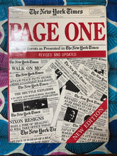 Load image into Gallery viewer, PAGE ONE major events presented in the New York Times front cover
