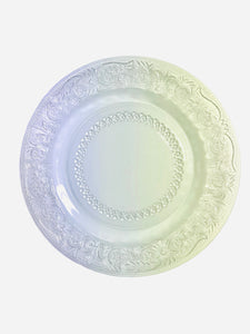 Clear Vintage Trellis Sandwich Glass - Side Plate
