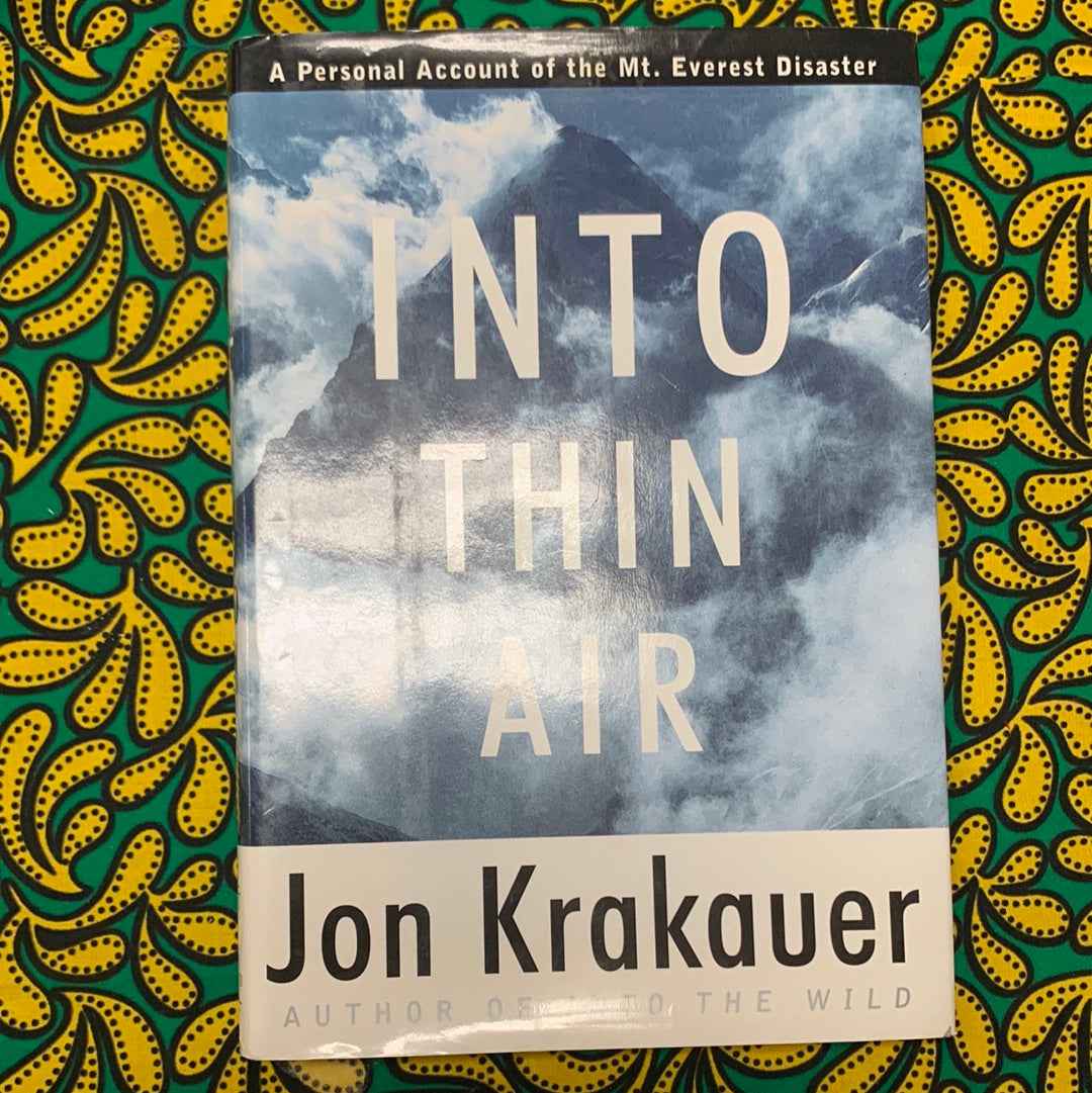 Into Thin Air by Jon Krakauer – Zambezi Joy Society, image size:1080x1081