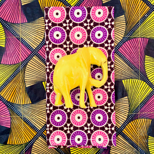 Yellow Elephant Napkin Rings - Ring Set
