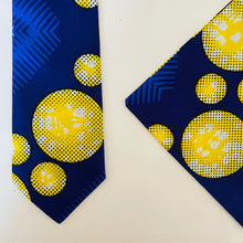 Load image into Gallery viewer, Space Cowboy Necktie &amp; Pocket Square Set
