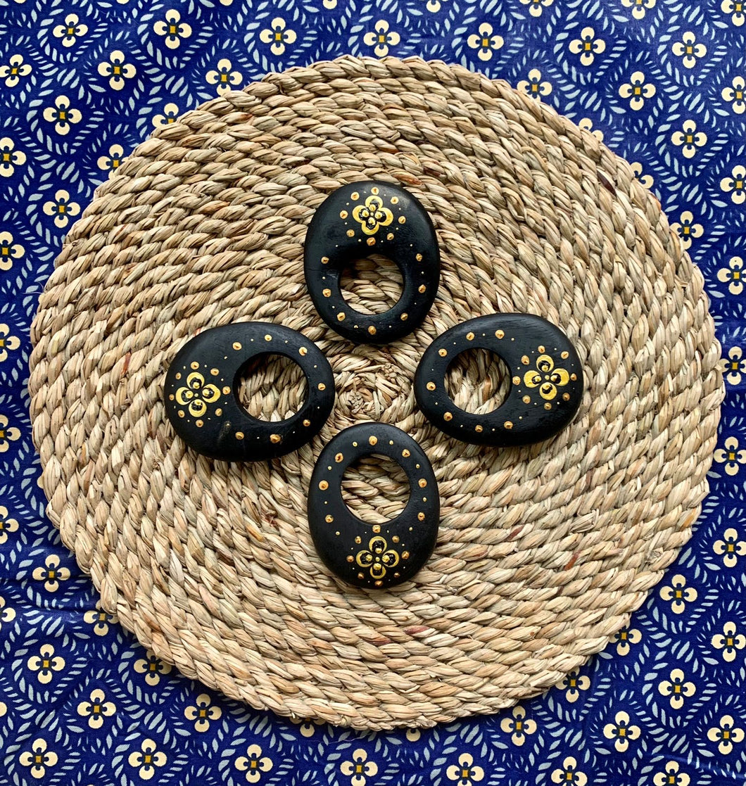 Painted Napkin Rings - Ring Set
