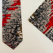 Load image into Gallery viewer, Another Brick In The Wall Necktie &amp; Pocket Square Set
