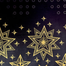 Load image into Gallery viewer, Black &amp; Gold: Stars - Tablecloth
