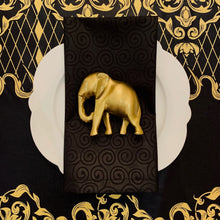 Load image into Gallery viewer, Gold Elephant Napkin Rings - Ring Set
