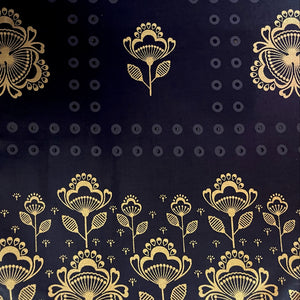 Black & Gold: More Power To The Flower - Tablecloth