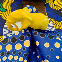 Load image into Gallery viewer, Yellow Elephant Napkin Rings - Ring Set
